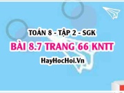 Bài 8.6 trang 66 Toán 8 Tập 2 Kết nối tri thức